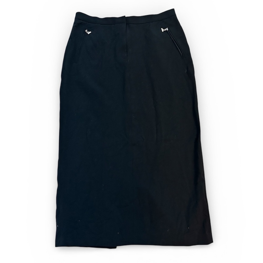 Ralph Lauren Wool Black Pencil Skirt